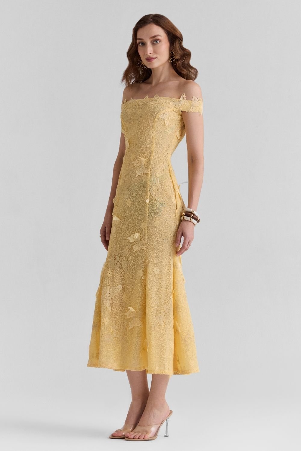 Saphira Lace Midi Dress