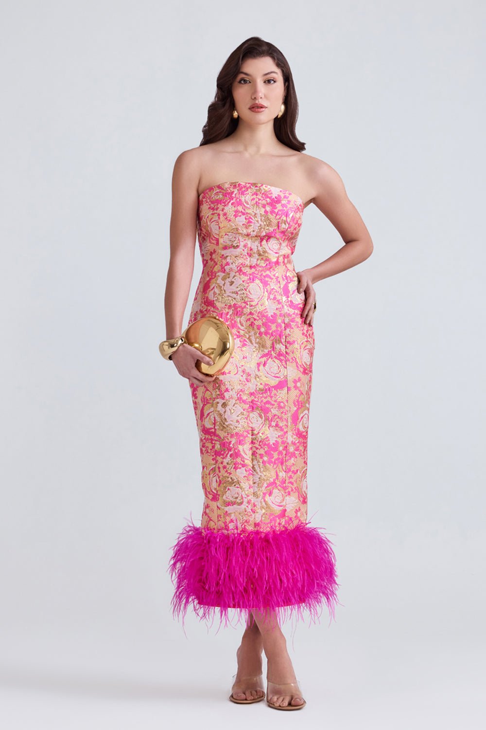 Svana Jacquard Midi Dress