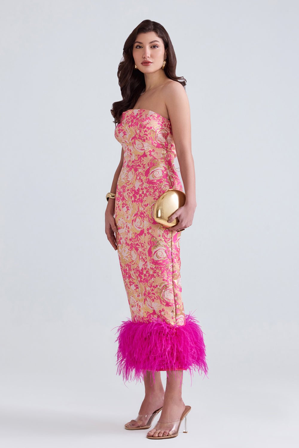 Svana Jacquard Midi Dress