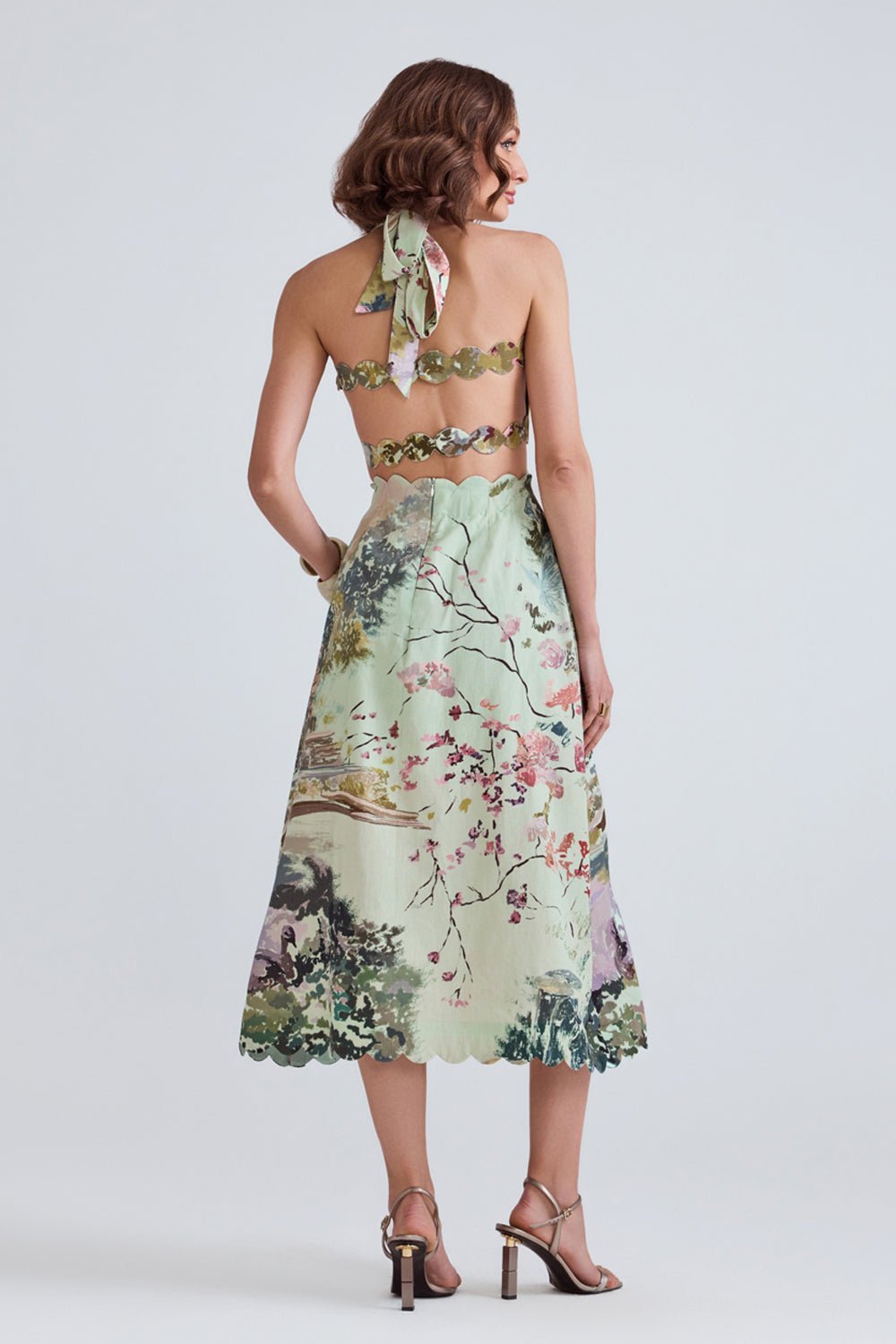 Swan Cotton Midi Dress