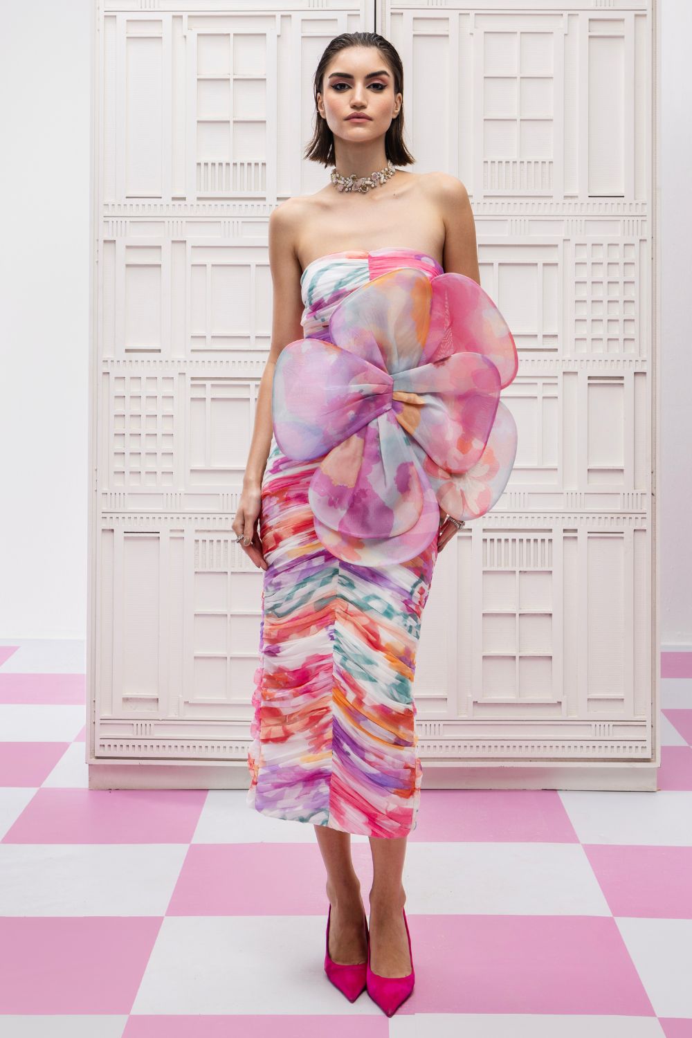 Valentina Floral Midi Dress