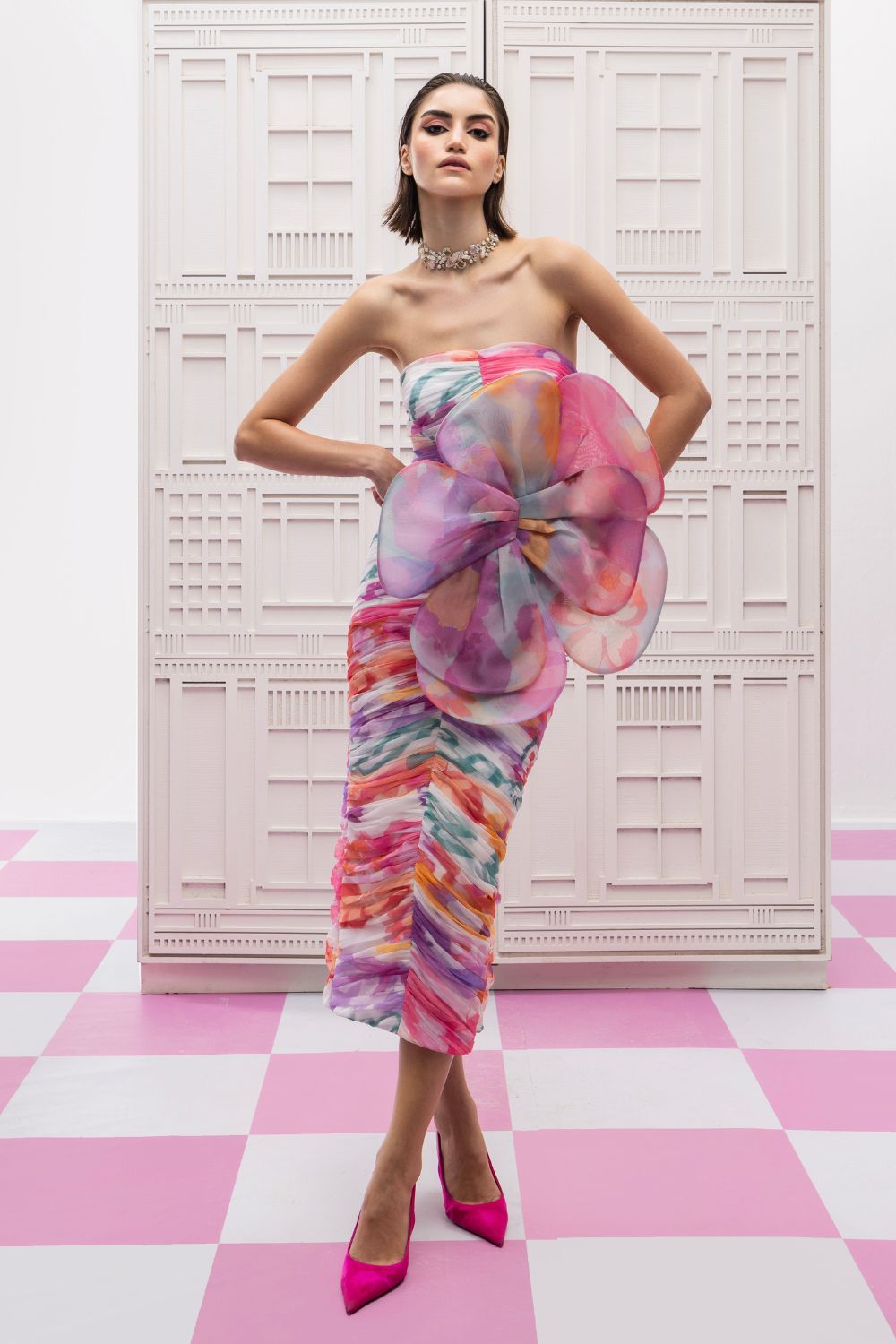 Valentina Floral Midi Dress