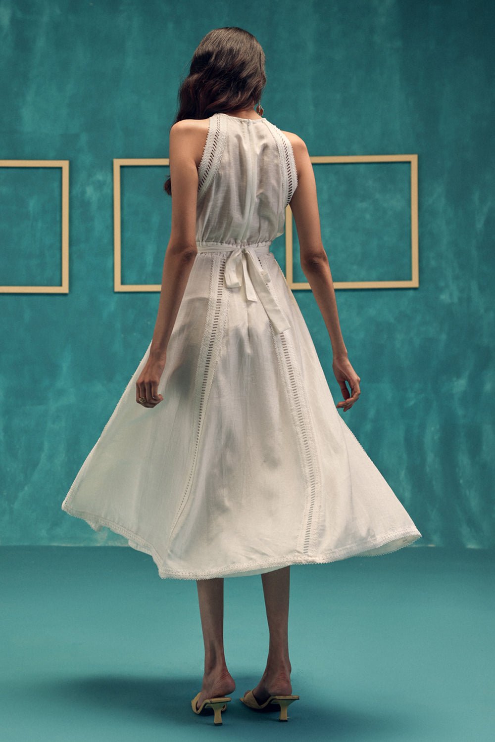 Valley Flared Cotton Midi Dress