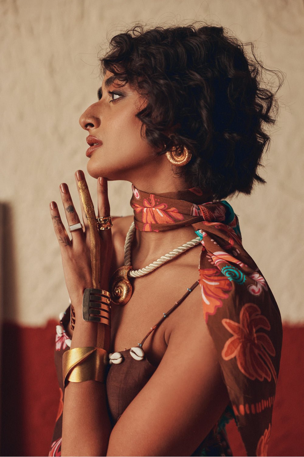 Wanderfolk Halter Midi Dress