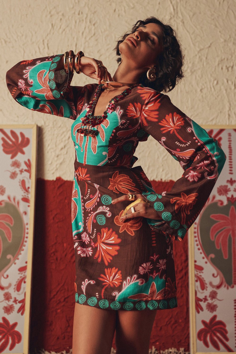 Wanderfolk Handcrafted Mini Dress